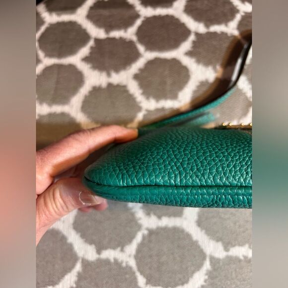 Dooney & Bourke NWT Turquoise Leather Mini Shoulder or Wristlet Bag summer fun - Picture 4 of 15